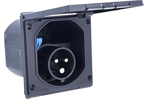 as - Schwabe 61493 CEE Caravan Wtyczka Zasilająca z Pokrywą Na Zawiasach, IP44, 230 V/16 A