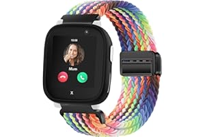 Issinlky Kinder Nylon geflochtene Band kompatibel mit Xplora X6, elastische magnetische Schnalle Band für Xplora X6 Play