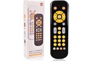 ZBATHTOY Noisy Toys for 1-3 Year Old Boys Girls Realstic TV Remote Control Toys for Kids 1 2 3 Sensory Music Toys Gifts for 1-3 Year Old Boys Girls Birthday Gift Present 2 3 4 5 Years Old