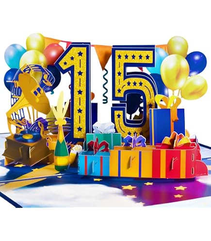 WBdesignz 15. Geburtstagskarte – Witzige Mathe-Karte 'Happy √225 Birthday' Mit Umschlag, DIN A6, Für Nerds & Mathefans