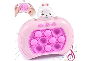 QOOLOO Push Bubble Fidget Toys, Quick Push, Popping Games for Kids, Electronic Fidget Game, Anti-Stress Game Machine, Sensory Fidget Toys for Children and Adults, Bubble Game Console Toy