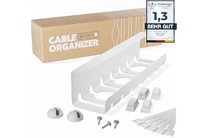 Zenacasa Kabelhanteringsskrivbord – Vit, Metall, Modern, Inskruvning, 5 kg Max