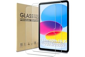 WD&CD 2 Pack Screen Protector Compatible with IPad 11 (A16) 2025 / Ipad 10 2022 10.9 Inch, Tempered Glass Film Replacement for Apple iPad 11'' A16(2025), Anti Scratch Anti Bubble High Definition