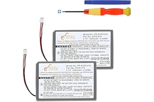 Pickle Power 2Pcs PS4 Controller Battery KCR1410 Battery for Sony PS4 Slim/Pro Playstation 4 Wireless Dual Shock Controller CUH-ZCT2 CUH-ZCT2U New 2016 Version (Small Plug)