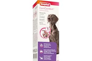 Beaphar – CANICOMFORT – Spray calmant aux phéromones pour Chien – Réduit Le Stress et Les problèmes comportementaux sans dépendance ni Somnolence – Prêt à l'emploi – Flacon 60 ML = 400 pulvérisations