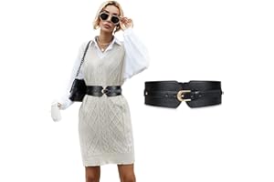 XIAOWU Women Stretchy Wide Waist Belt for Dresses Elastic Belt for Women Cinch Belt