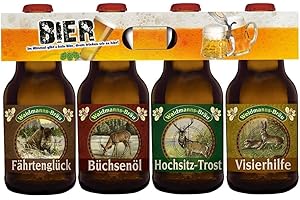 ‎BIERUNDMEHR Jagd-Bier im 4er Bierschaum-Träger (4 x 0,33l)