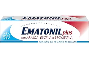 BAYER Ematonil Plus Emulsione Gel con Arnica, Escina, Bromelina e Mentolo, Crema per Ematomi, Piccoli Traumi e Contusioni ad Azione Emolliente, Dona Sollievo per Adulti e Bambini, 50 ml