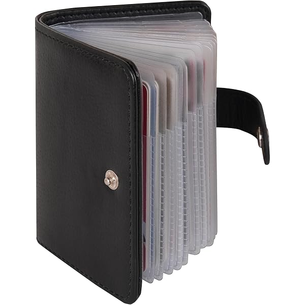 Portacarte In Pelle - 24 Scomparti, Con Protezione RFID | Per Carte Di Credito E Documenti - Foto 6