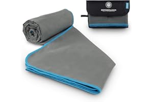 ‎BERGBRUDER BERGBRUDER Microfaser Handtücher - Viele Größen und Farben - Ultraleicht, kompakt & schnelltrocknend - Mikrofaser Handtuch, Reisehandtuch, Sporthandtuch, Badetuch Set mit Tasche