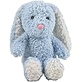 Eurowrap 8" Plush Blue Bunny Rabbit Teddy Bear Toy - Blue - Soft Plush Toy - Perfect for Children, Gifts, Birthdays, Easter, for Kids