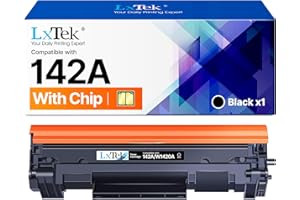 LxTek 142A Toner Con Chip Compatibili per Toner HP Laserjet M140W per HP 142A W1420A 142X W1420X per Laserjet Pro M110w M110 MFP M140w M140 M139w M139 (Nero, 1-Pack)