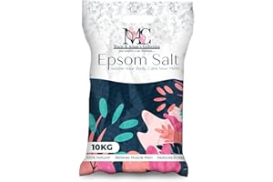 MAC MARIE & ADAM'S COLLECTION YOUR COMFORT IS OUR AMBITION.... Pure Epsom Salts 10kg, Total Body Therapy, 100% Pure Premium Quality Magnesium Sulphate Traditional Bath Soak, Fine 1.4mm Easily Dissolvable Grain Size, Vegan Friendly