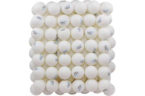 MAPOL Lot de 100 balles de Tennis de Table 3 étoiles Blanches pour entraînement avancé