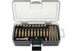 Windance Kit di 30 ugelli per iniezione a getto lento del carburatore, kit per ugello di emulsione per CVK PWK PWM/PE 26/28, kit modificato per ugelli in ottone (8 fori)