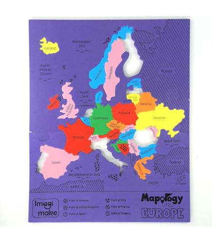 Bigjigs Toys – Britische Inseln Steckpuzzle (Karte, Blauer Hintergrund, Ab 3 Jahren)