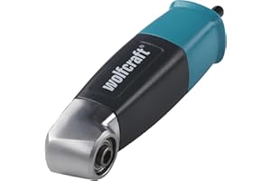wolfcraft Atornillador angular I 4688000 I Para taladrar y atornillar de forma sencilla en un ángulo de 90°