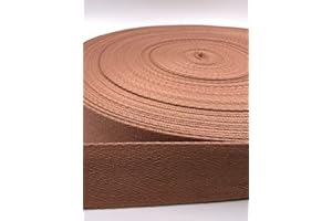 SLANTASTOFFE Gurtband 40mm Baumwolle Taschengurt Uni 32 Farben - 1 Meter (Lachs)