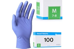 VIAWANT Einweghandschuhe 100 Stück | M | Nitrilhandschuhe Blau | Puderfreie, latexfreie Einmalhandschuhe | Reißfest & feinfühlig | EN 455 & EN 374 | Gr. XS, S, M, L, XL