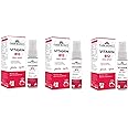 FARM BIONICS Vitamin B12 Oral Spray, 30Ml | 100% Vegetarian | Sugar Free | Gluten Free | Immunity Booster Spray For Men & Women | Pocket Friendly (Guava, Pack of 3), Drop