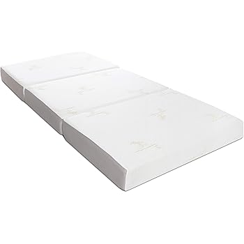 Materasso Pieghevole In Memory Foam Gel 190x60x7cm - 3 Pezzi, Per Ospiti E Campeggio