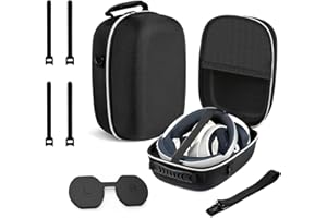 Growalleter Tasche für Playstation VR2 Controller, PSVR2 Gaming Headset, Eva Portable Travel Case für PS VR2 PSVR2 Gaming Headset Zubehör mit verstellbarem Riemen