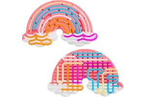 MOZKKIZ Regenbogen Cloud Sensorik Activity Board, Fidget Toy Sensory Play Tray Autismus Spielzeug, with Travel Bag & 12 Strings, Doppelseitiges Sensorisches Spielzeug Activity Board