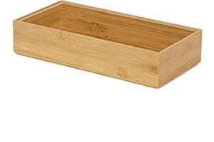 Compactor OSAKA Organizer XXL NATURE Collezione Bamboo Eco-Friendly per Cassetti, Scrivanie e Piani di Lavoro, 30x15x6.35 cm, Naturale