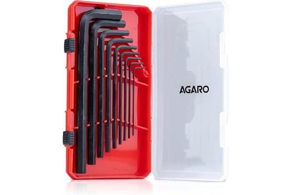 AGARO 9pcs Hex Allen Key Set, Heat treated, Ideal for Repair & Maintenance for Home & DIY Use.