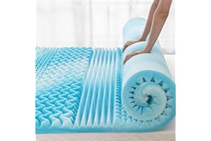 EGOHOME EGO Home Weicher Matratzentopper 140x200 cm – 7 cm Höhe Günstige Matratzenauflage Topper aus Schaumstoff, ideal für Gäste, Studenten & als zusätzliche Schlafauflage, Öko-Tex Zertifiziert