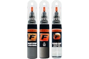 ‎F FIRANTO FIRANTO Lackstift Autolack Reparaturset für Nissan KAD Grey - 3-in-1 Autolack Kratzer Reparaturstift 15ml Grundierung, Klarlack