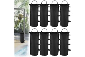 SRJEQC Lot de 8 Sacs Lestés Oxford 600D pour Tonnelle de Jardin Extérieur, Canopée, Parapluie de Terrasse, Mobilier d’Extérieur