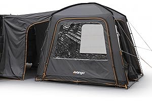 Vango Tailgate Hub II Awning For Campervans & SUV's - Rear Connection, Easy-to-pitch, Durable 75D Fabric, Compact Pack Size, Powerflex Fibreglass Poles