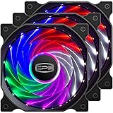 CP3 120mm Computer Fan 3-Pin Fixed Color Low Noise led case fan High Performance PC Fans with Hydraulic Bearing for Gaming PC