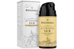 ‎STÖRTEBEKKER SHAVING ACCESSORIES Störtebekker® Premium After Shave Balsam für Herren mit Sandelholz Duft - Gegen Hautirritationen, Rasurbrand - Hautpflege nach der Rasur - Angenehmer Duft - Männer Aftershave Balm - Made in Germany