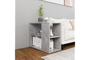 Gecheer Credenza Armadietto Moderna Truciolato con Ripiani 60x30x50 cm,Mobiletto Soggiorno Moderno,Credenza Laterale per Divano Salotto,Tavolino Laterale per Divano Moderno,Armadietto Laterale