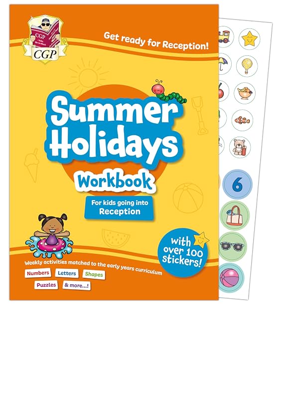 CGP Summer Holidays Activity Workbook - for kids going into Reception (ages 3-4) (CGP Holiday Workbooks) cover