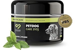 Peticare Chien Baume pour Pattes - Soin de Protection en Cas d'inflammation, Protege Coussinet gerce ou Fragile, Évite durcissement, Protection Contre Sel en Hiver, Pommade Creme - petDog Care 2103