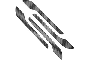 XMSCN Juego de 4 cubiertas para manijas de puerta de fibra de carbono para Tesla modelo 3 e Y 2017-2024, 4 piezas de accesorios de protección para manijas exteriores, accesorios exteriores para automóviles