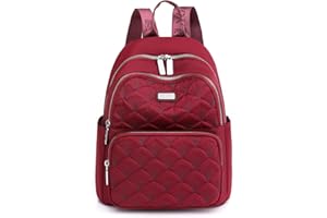 Travistar Plecak damski, mały, elegancki plecak na ramię, plecak miejski, na co dzień, plecak roboczy, nylonowy, podróżny, plecak dzienny, wodoszczelny, plecak damski, fioletowy, S, Casual, klasyczny