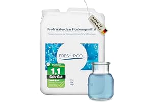 Fresh-Pool Professional Waterclear Flocculant 5 Litres - Flocculant Pool Liquid | Flocculant for Pool | 5L Flocculant Pool | Flocculant for the Pool