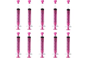 FINEASY Jeringa de plástico, jeringas desechables de 10 ml y 5 ml con tapa, jeringa de plástico sin aguja, jeringas estériles para alimentación de animales, rellenar, alimentación de mascotas,