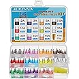 AUKENIEN Mini Fuses Automotive Auto Car Blade Small Fuse Assorted 2 3 5 7.5 10 15 20 25 30 35 40 Amp ATM/APM Replacement Fuse for Vehicle RV SUV Motorcycle Truck Motor Boat