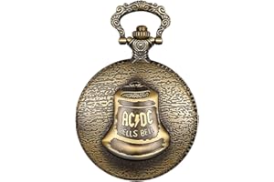 JewelryWe Vatertagsgeschenk Taschenuhr Herren Retro Royal Flush/Kompass/Blumen/Glocke/Motorrad Kettenuhr Analog Quarz Uhr Anhänger mit Halskette Kette Bronze Geschenk für Männer