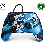 Controller cablato avanzato PowerA per Xbox – Blu metallizzato camo