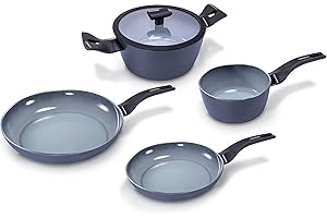Moneta Aria Finegres Zestaw Garnków i Patelni, Aluminium, Szary, 16 cm