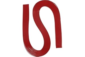 PATIKIL 120pcs Quilling Strips Paper 3/16"(5.2mm) 21"(54cm) Origami Paper Quilling Strip for Art DIY Hand Craft Christmas, Dark Red