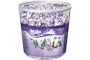 Milka – Père Noël Chocolat au Lait – Idée Cadeau Noël – Chocolat Enfant à Offrir – 1 Tubo 1,54 kg (175 unités)