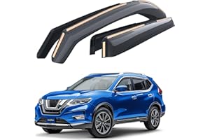 Goodyear pour Canal Déflecteurs d'air Compatible avec Nissan X-Trail 2014-2022 (III) - Déflecteur d'air, Fenêtre, Deflecteur pour Auto - Protection Soleil&Pluie - Installation Facile -4Pc