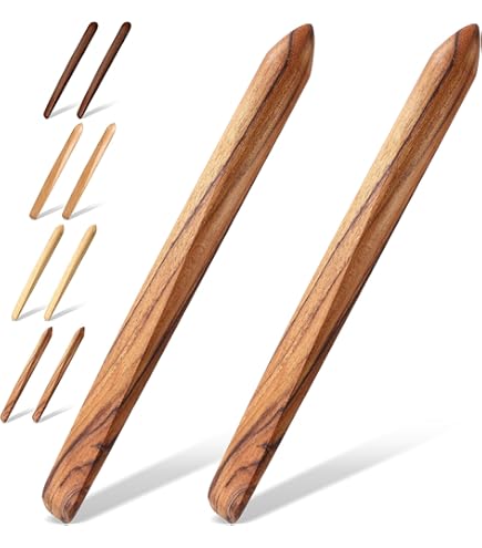 2-pack houten spatels van 13 inch voor het koken van zuurdesem